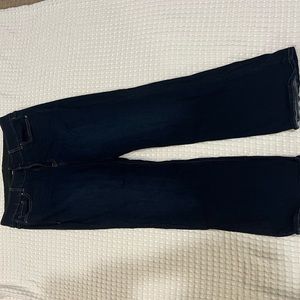 Lane Bryant mid rise boot cut super dark wash size 16